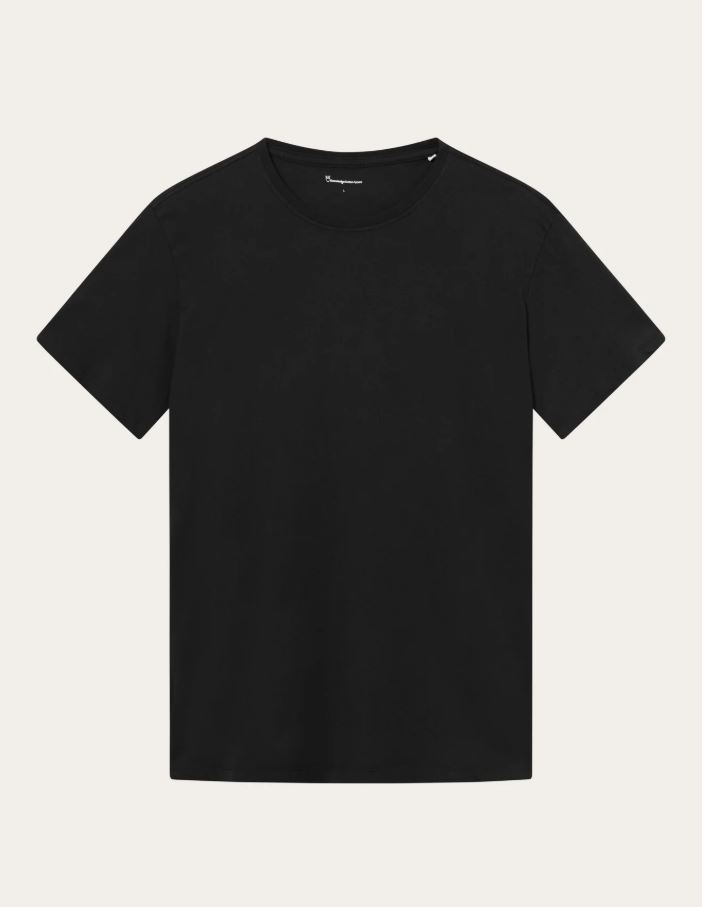 Classic Black T-Shirt on hanger